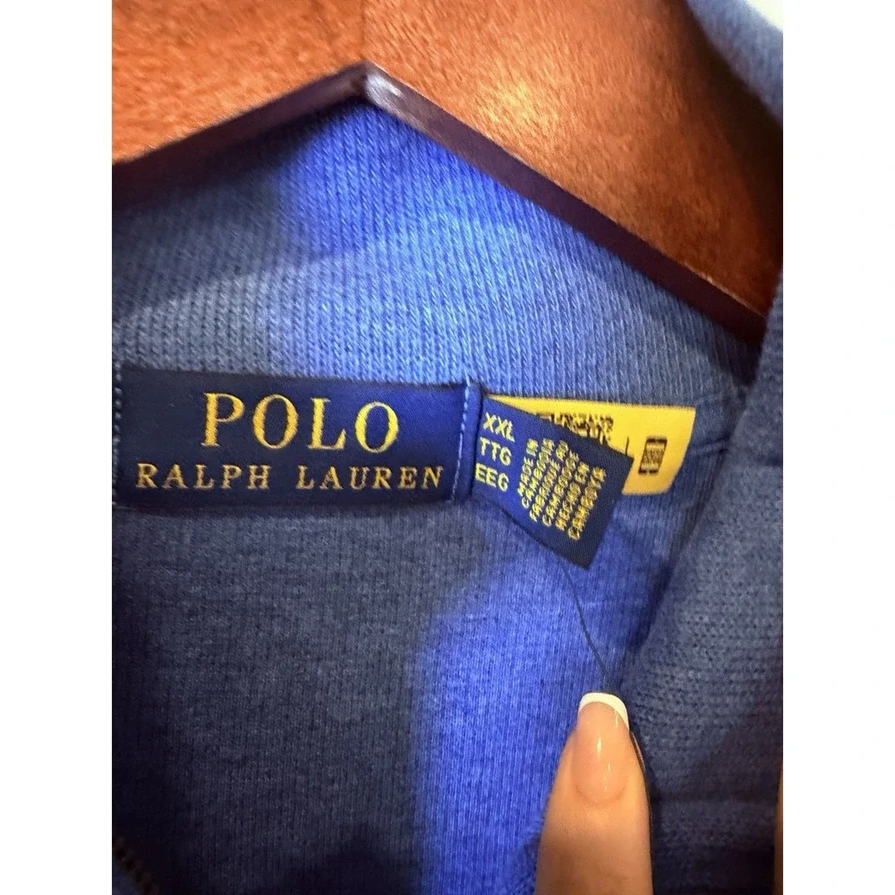 Polo Ralph Lauren Quarter-Zip Pullover Men's XXL Blue NWT $125
